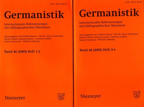 Germanistik internationales - germanistik.,