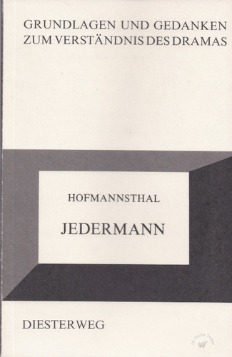 Hofmannsthal jedermann - jedermann,