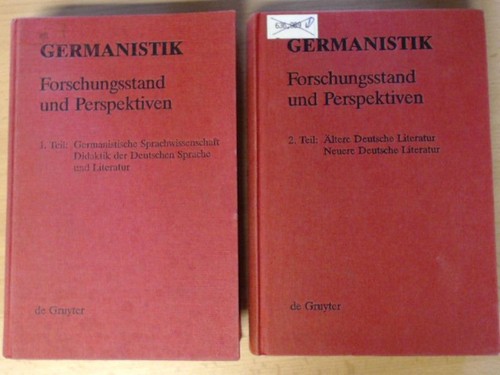 Germanistik forschungsstand - -,