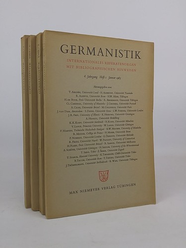 Germanistik internationales - ,