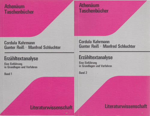 Erzähltextanalyse band 2 - &,