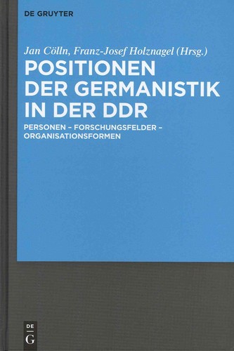 Positionen der germanistik - germanistik, in