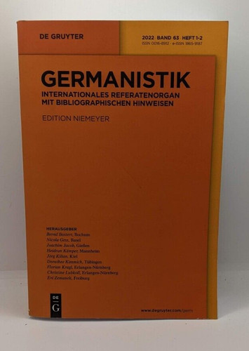 Germanistik internationales - germanistik,