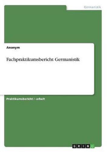 Fachpraktikumsbericht