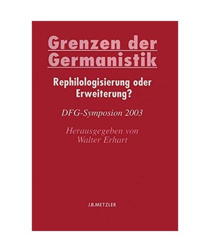 Grenzen der germanistik - der,