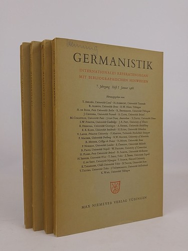 Germanistik internationales - ,