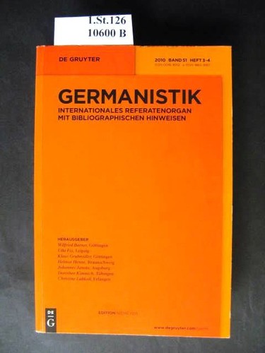 Germanistik internationales - germanistik.,