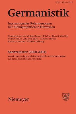 Germanistik sachregister - germanistik,,