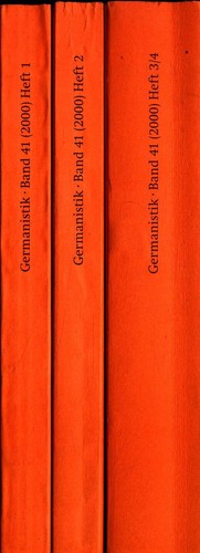 Germanistik internationales - germanistik.,