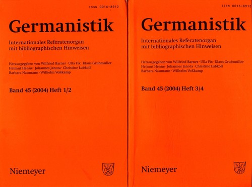 Germanistik internationales - germanistik.,